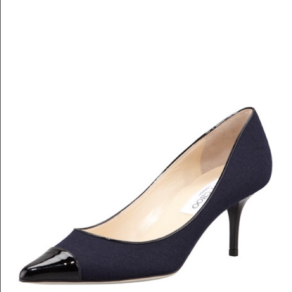 Jimmy Choo Shoes - Jimmy Choo Captoe Wool Pumps